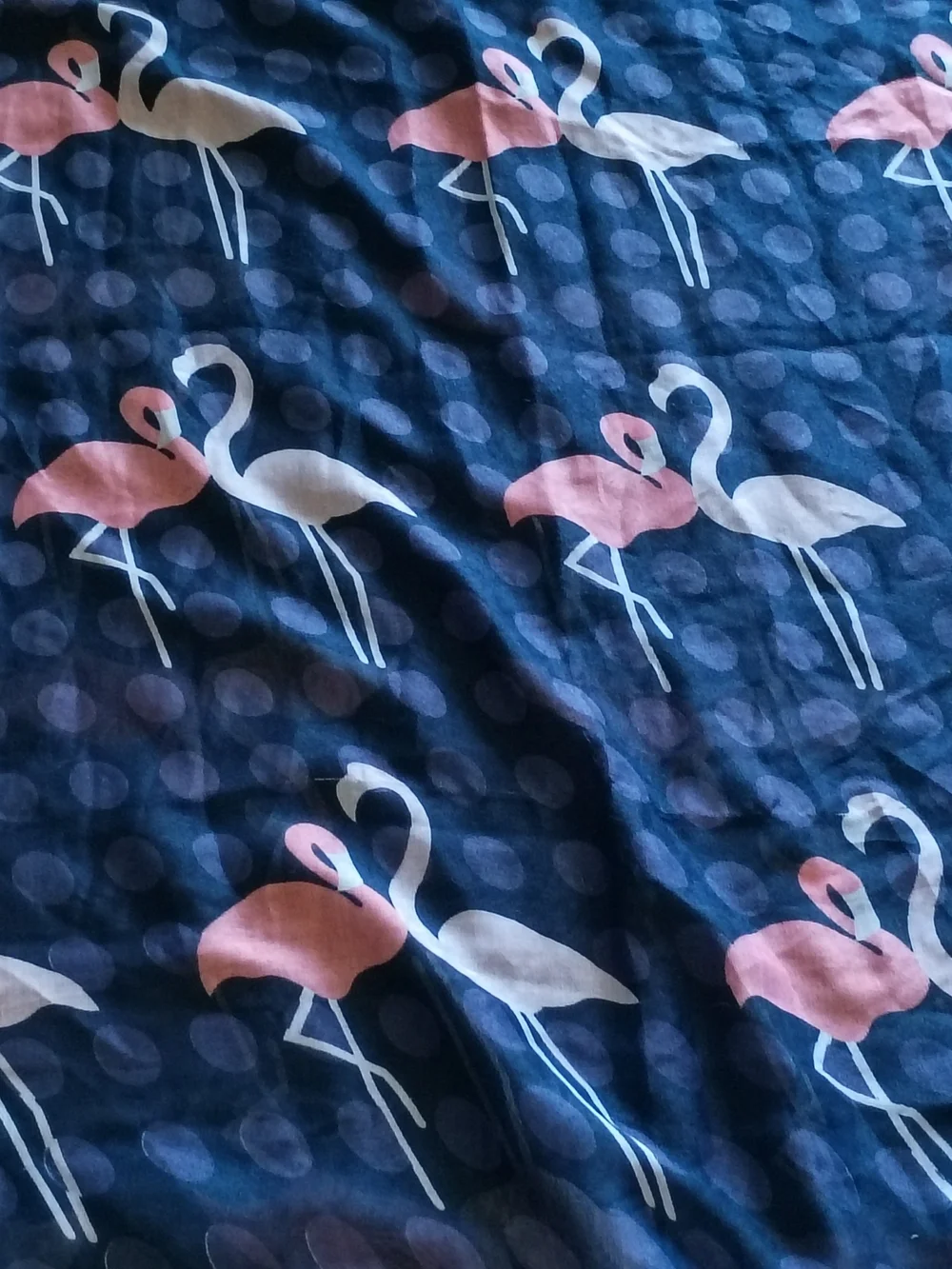 Silky Oversized Sheer Flamingo Print Shawl Scarf 39